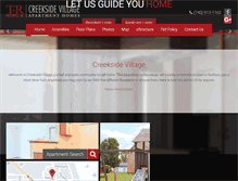 Tablet Screenshot of creeksidevillage-trprop.com